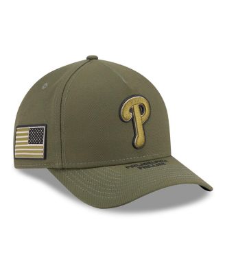 Men's Olive Philadelphia Phillies 2026 Armed Forces Day 9FORTY Adjustable Hat