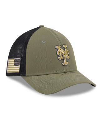 Men's Olive New York Mets 2026 Armed Forces Day 39THIRTY M-Crown Flex Hat