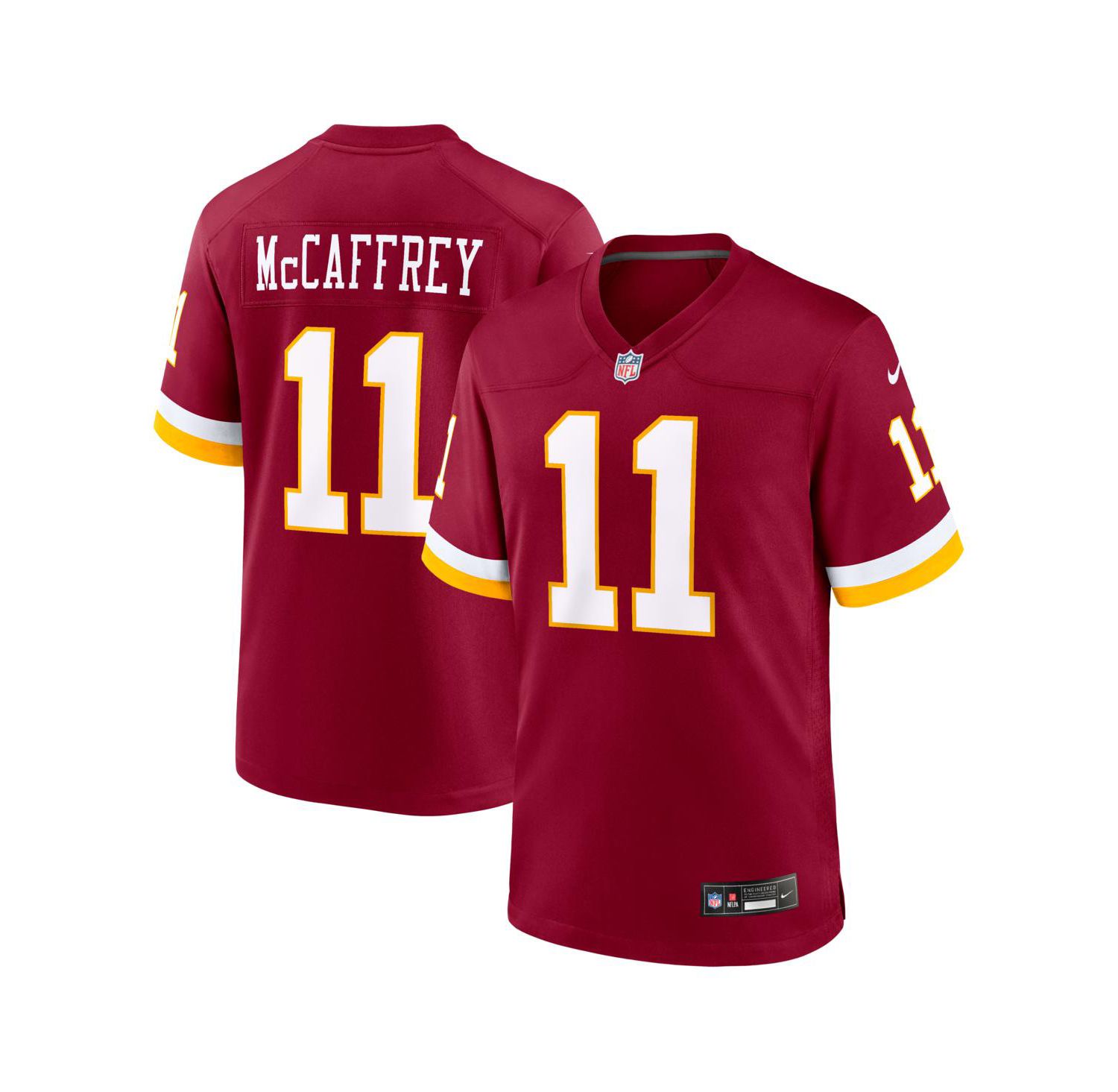 Men's Luke McCaffrey Burgundy Washington Commanders Game Jersey