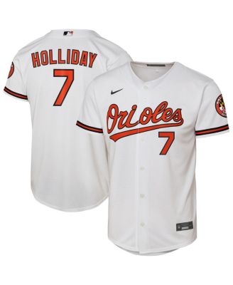 Big Boys and Girls Jackson Holliday White Baltimore Orioles Home Stadium Player Jersey