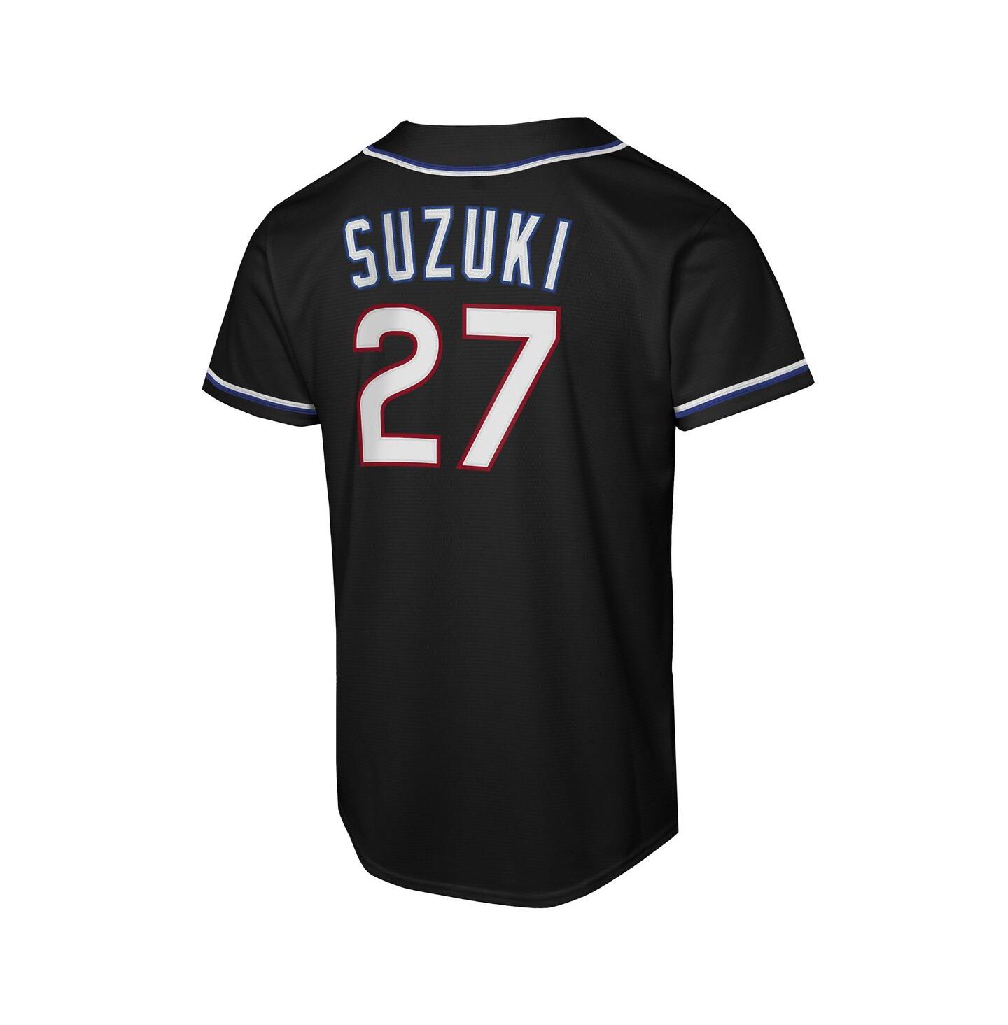 Детское джерси Nike Seiya Suzuki Chicago Cubs Fashion Replica Player, Black — фото 3