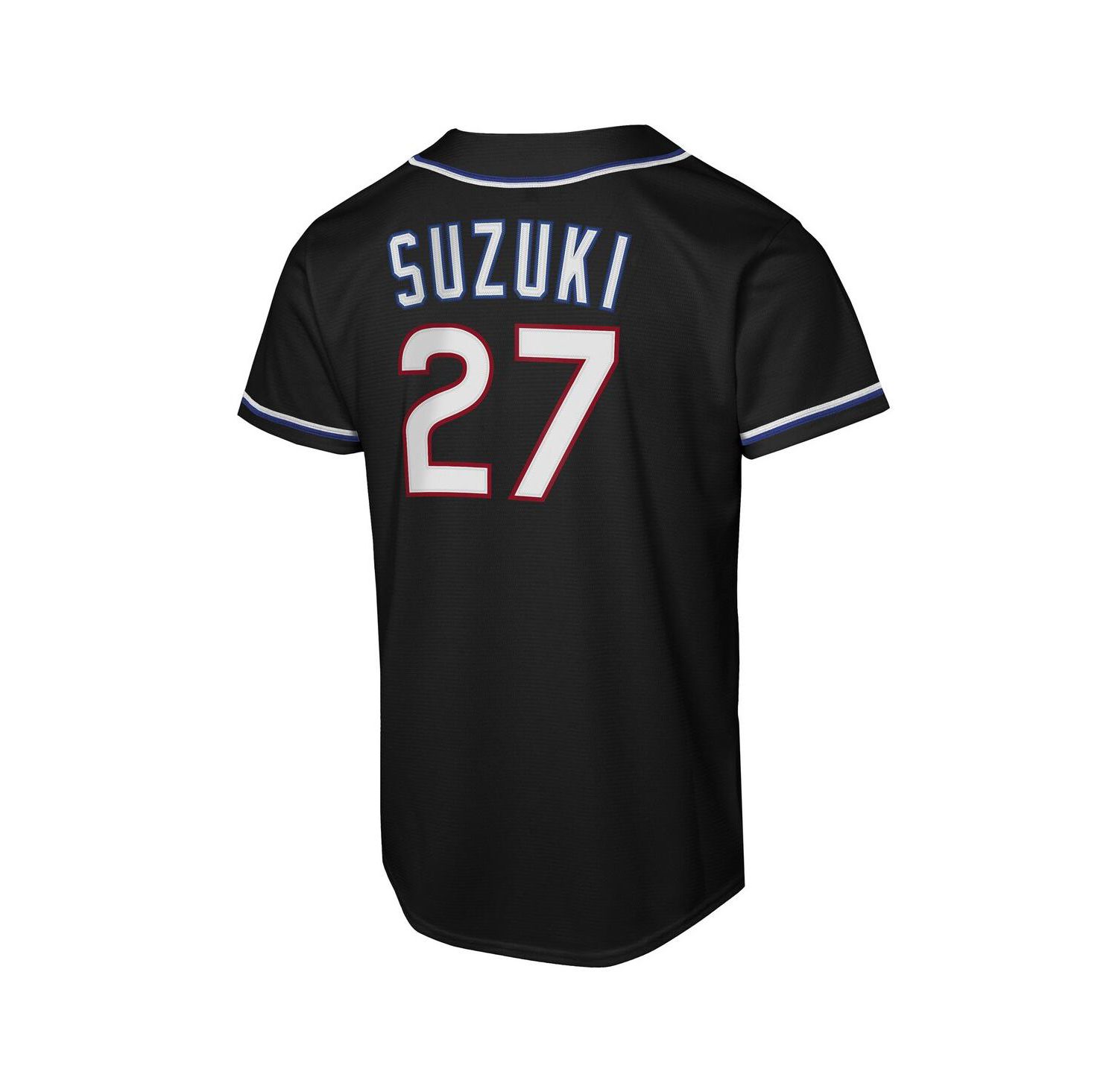 Big Boys and Girls Seiya Suzuki Black Chicago Cubs Fashion Replica Player Jersey