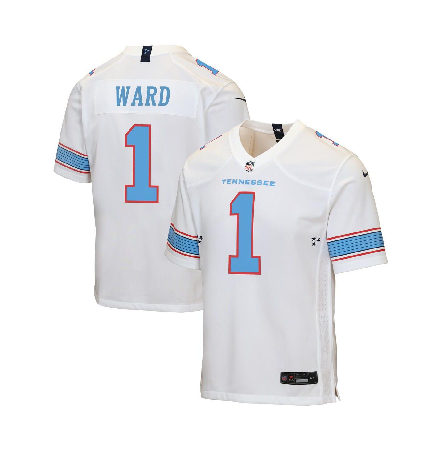 Детская игровая джерси Nike Cameron Ward Tennessee Titans, White — фото 1
