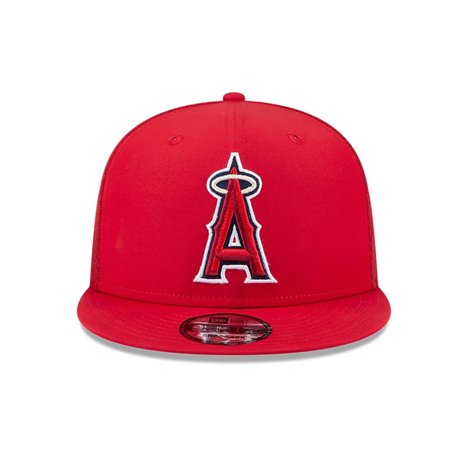 Men's Red Los Angeles Angels 2026 Batting Practice 9FIFTY Snapback Hat