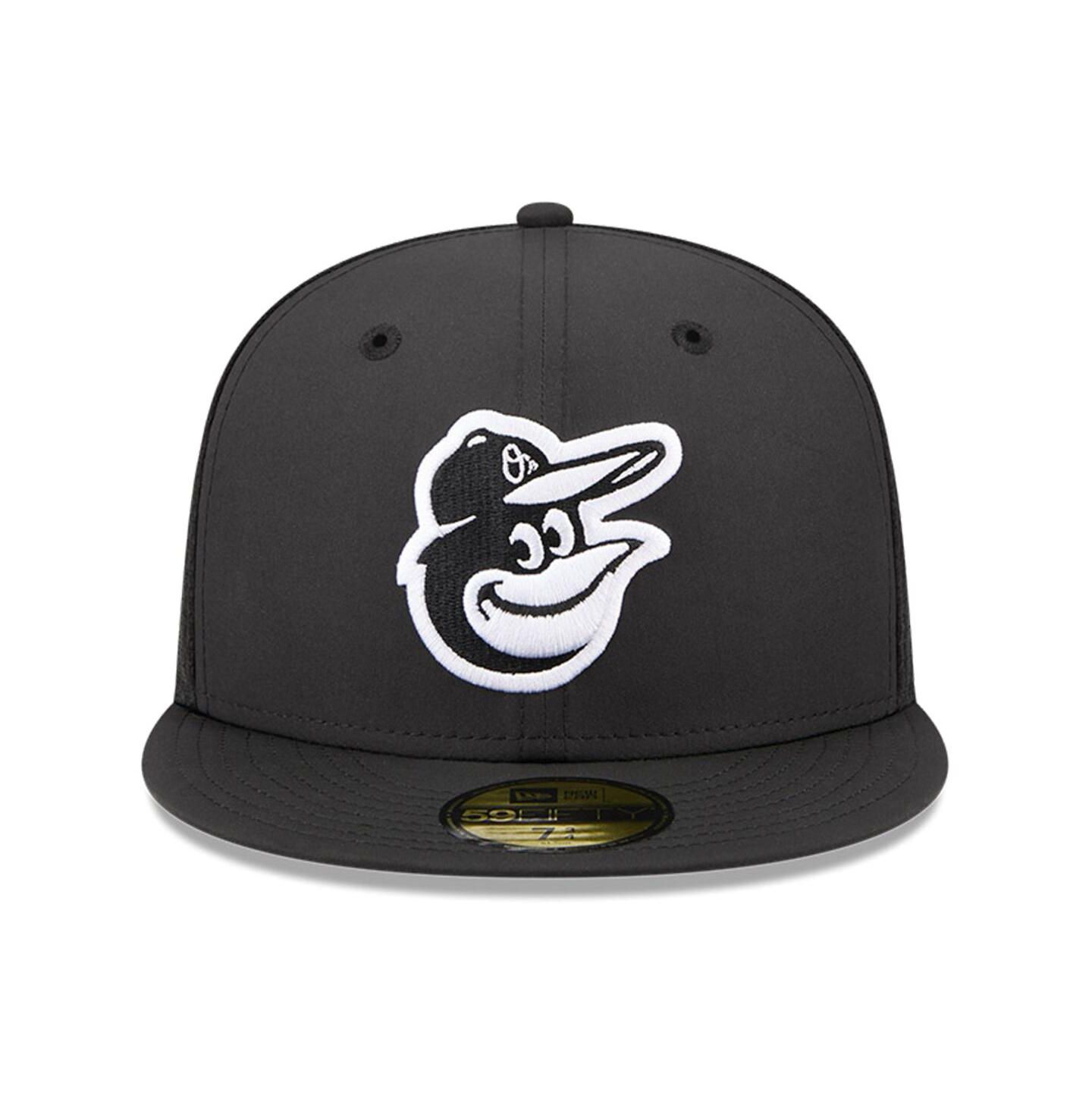 Мужская кепка New Era Black Baltimore Orioles 2026 Batting Practice 59FIFTY Fitted Hat — фото 2