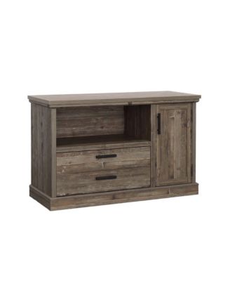 Aspen Post Commercial Office Credenza, Pebble Pine finish