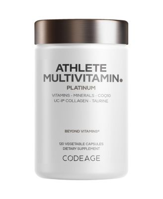 Athlete Multivitamin Platinum, Creatine Taurine, Electrolytes, CoQ10, UC-II Collagen, 120 Capsules