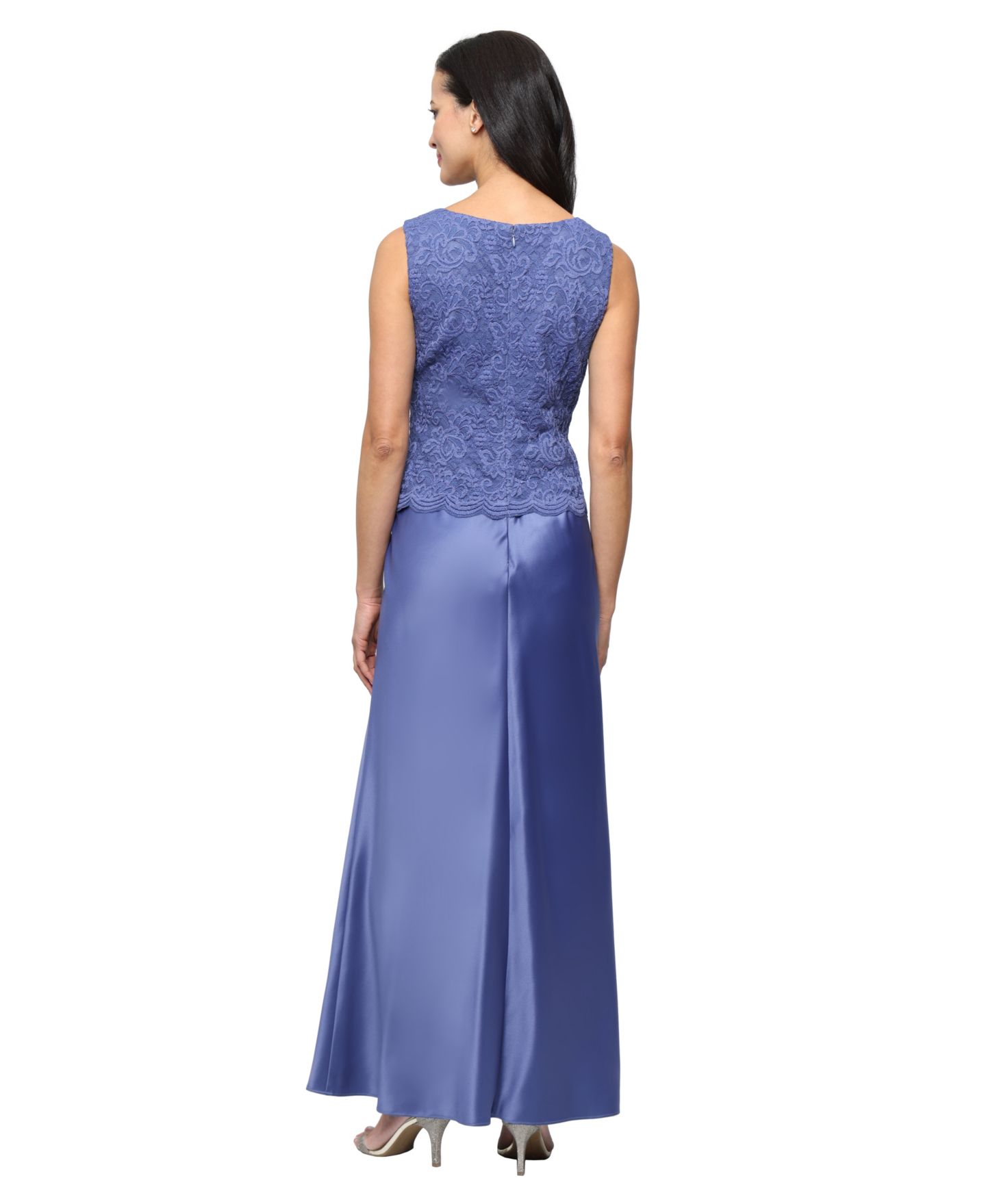 Женская куртка Alex Evenings Petite Lace Dress and Jacket, цвет: Cornflower — фото 4