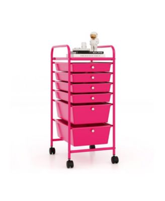 6 Drawer Rolling Storage Cart Organizer Multifunctional