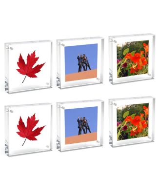 Original Magnet Frame, 2x2", Clear 6-Pack