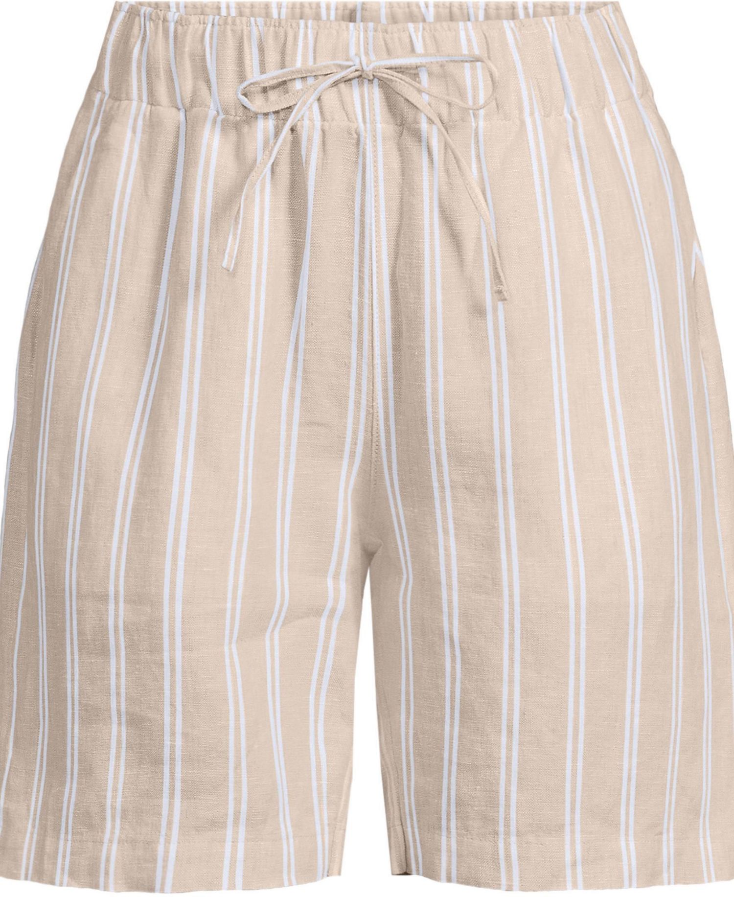 Women's Linen High Rise Pull On 7" Shorts