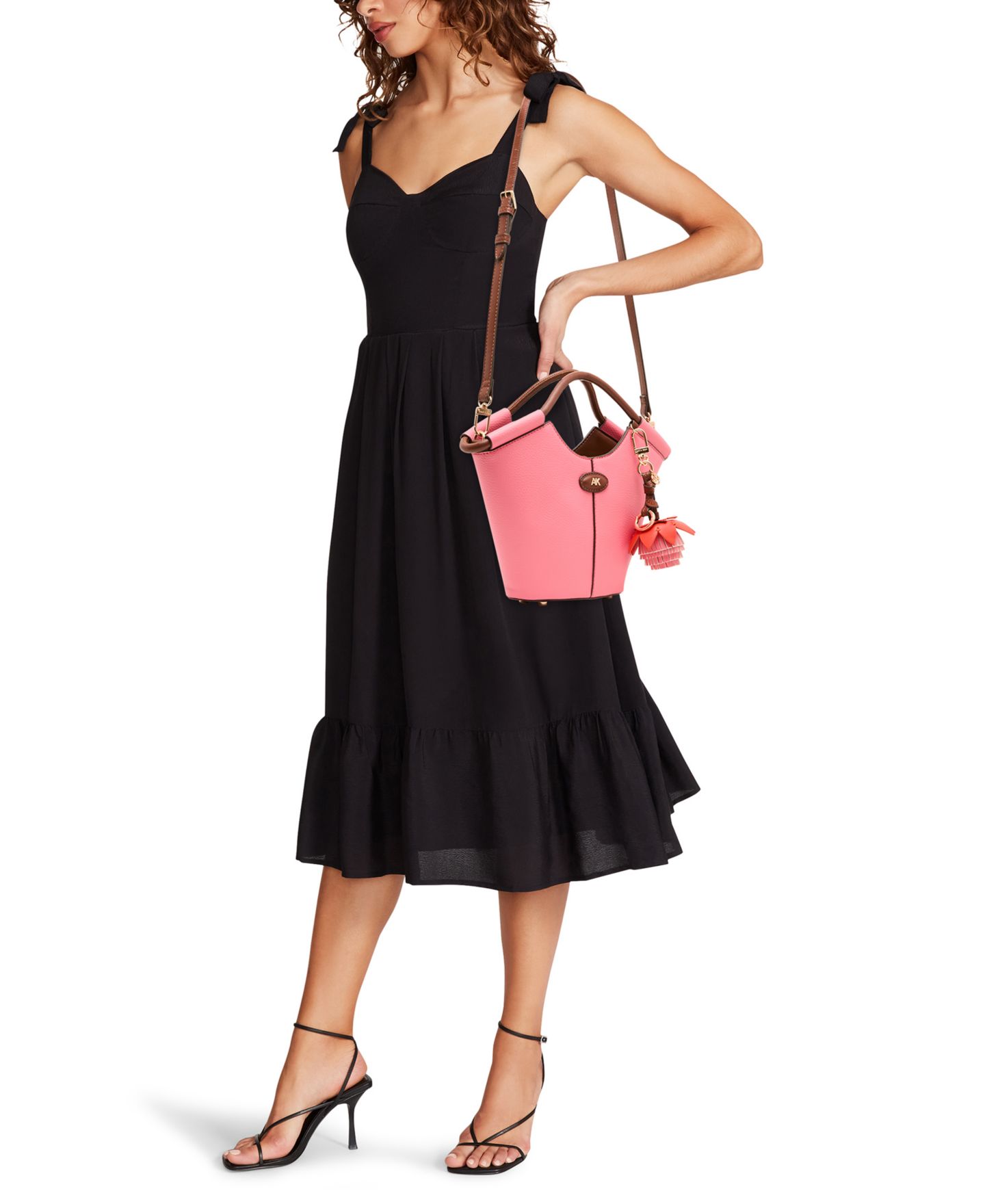 Женская сумка Anne Klein Mini Magnetic Snap Tote Handbag, цвет: Розовый — фото 6