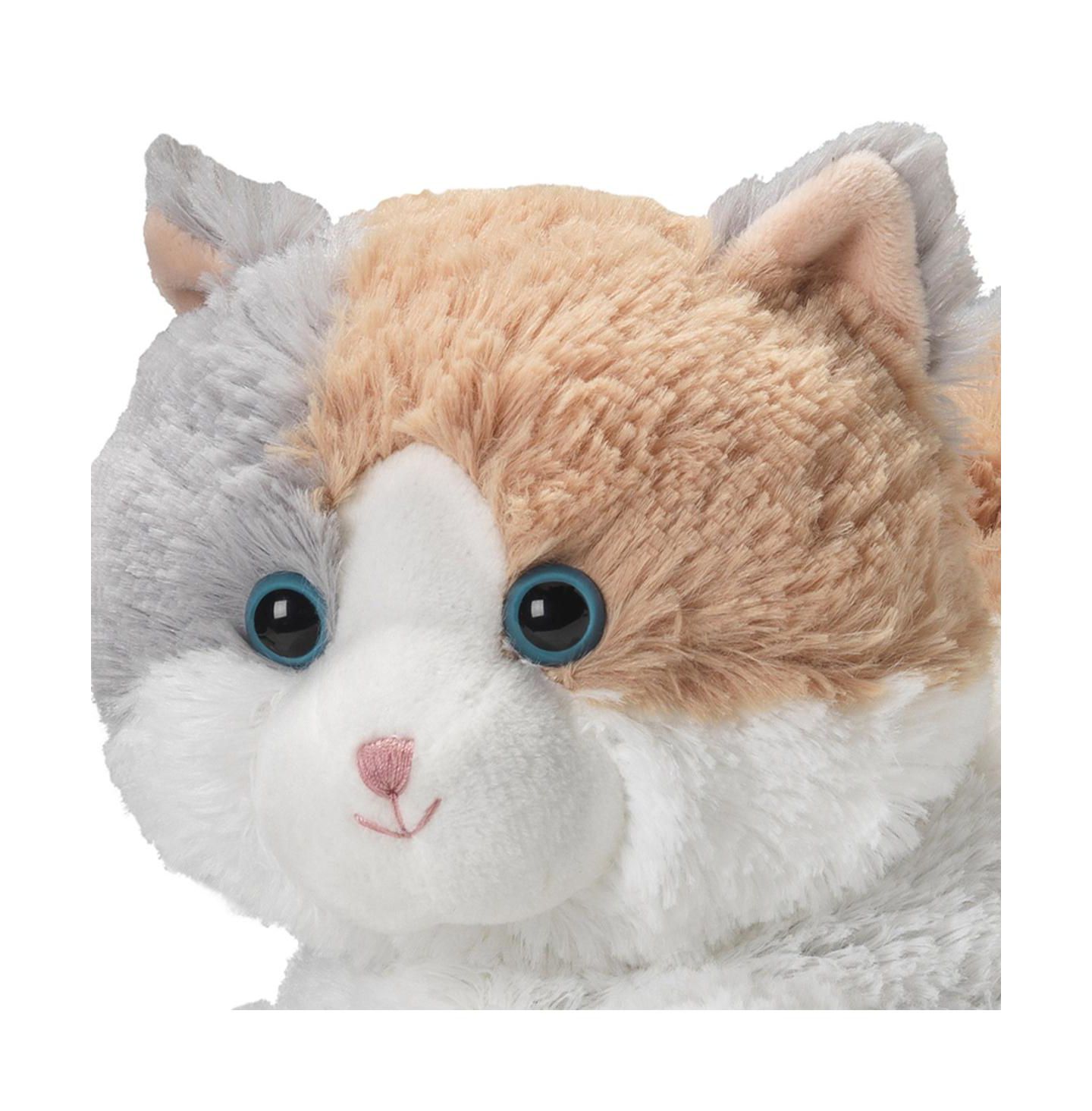 Детские мягкие игрушки Intelex Microwavable Calico Cat 13" Plush and Board Book, 2-Piece Set, цвет: Белый — фото 5