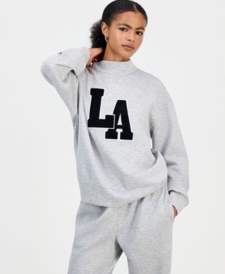 Juniors' Mock Neck Scuba Sweatshirt