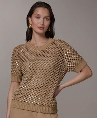 Women's Needle Stitch Crewneck Sweater