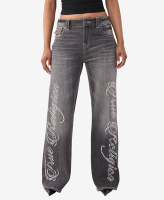 Women's Bobbi Mid-Rise Baggy Flap Jeans