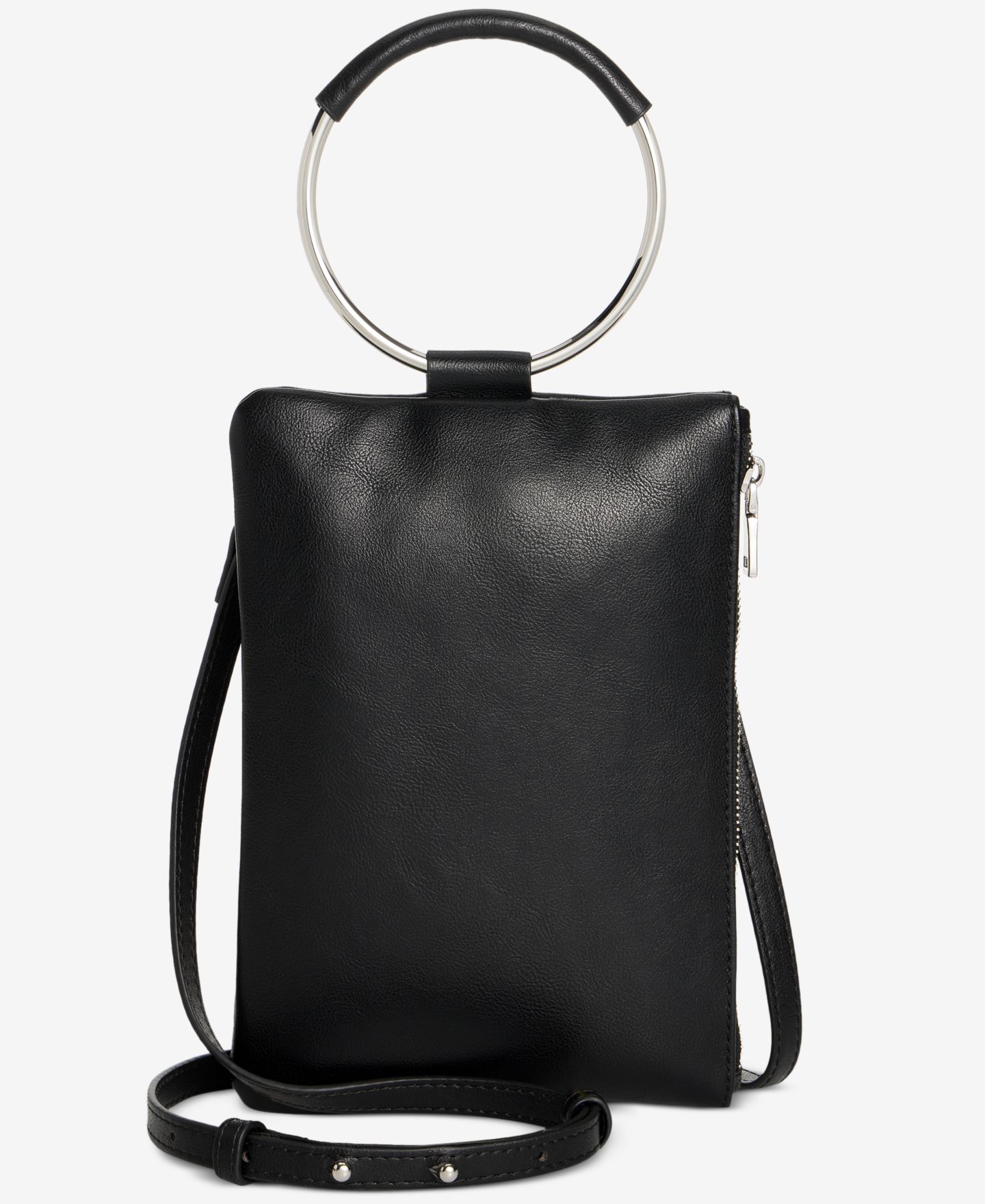 Женская сумка I.N.C. International Concepts Charlii Bangle Crossbody, цвет: Чёрный / Серебряный — фото 1