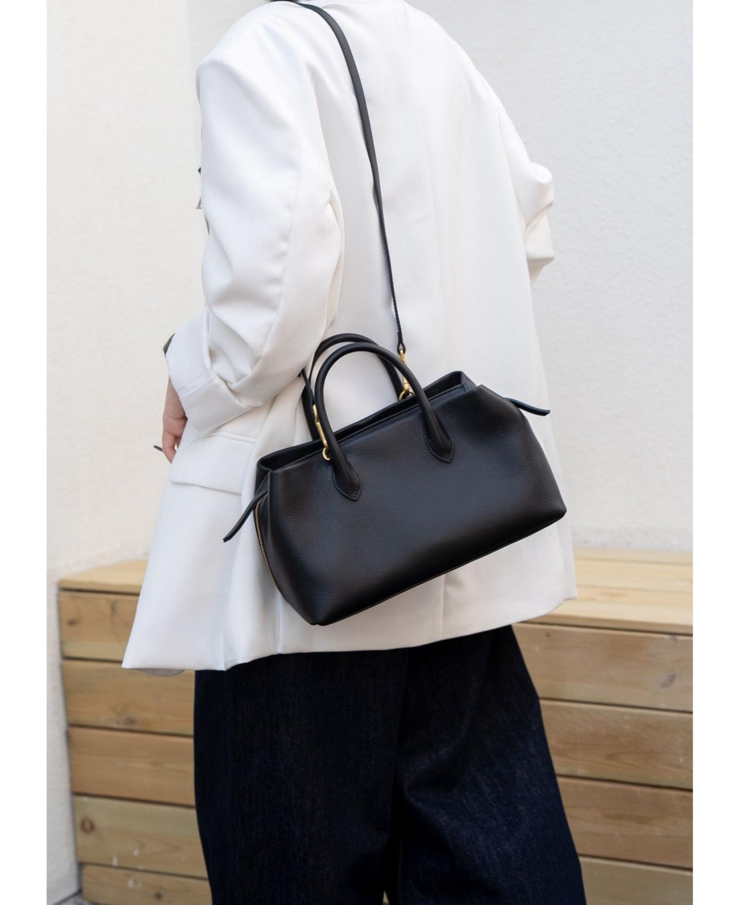 Women's Luna Pebbled Leather Top Handle Satchel Bag for Women Structured Crossbody Shoulder Handbag