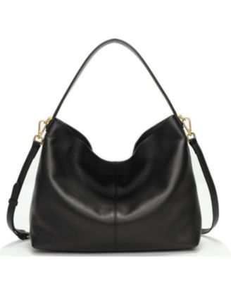 Mara Soft Pebbled Leather Slouchy Hobo Shoulder Bag with Crossbody Strap Casual Everyday Tote Purse