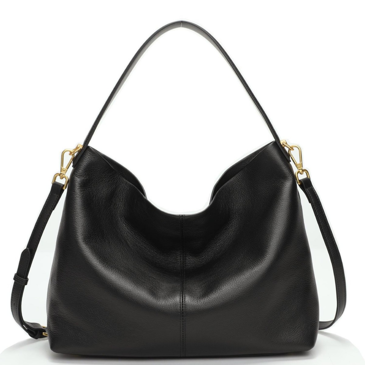 Женские сумки SUSU Mara Soft Pebbled Leather Slouchy Hobo Shoulder Bag with Crossbody Strap Casual Everyday Tote Purse — фото 1