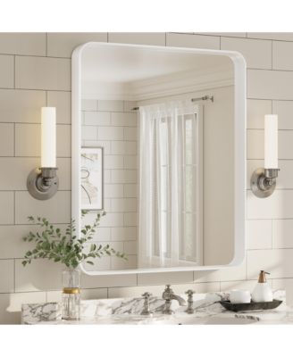 30" x 36" High-Strength Tempered Glass and Aluminum Alloy Framed Wall Decor Bathroom Vanity Mirror