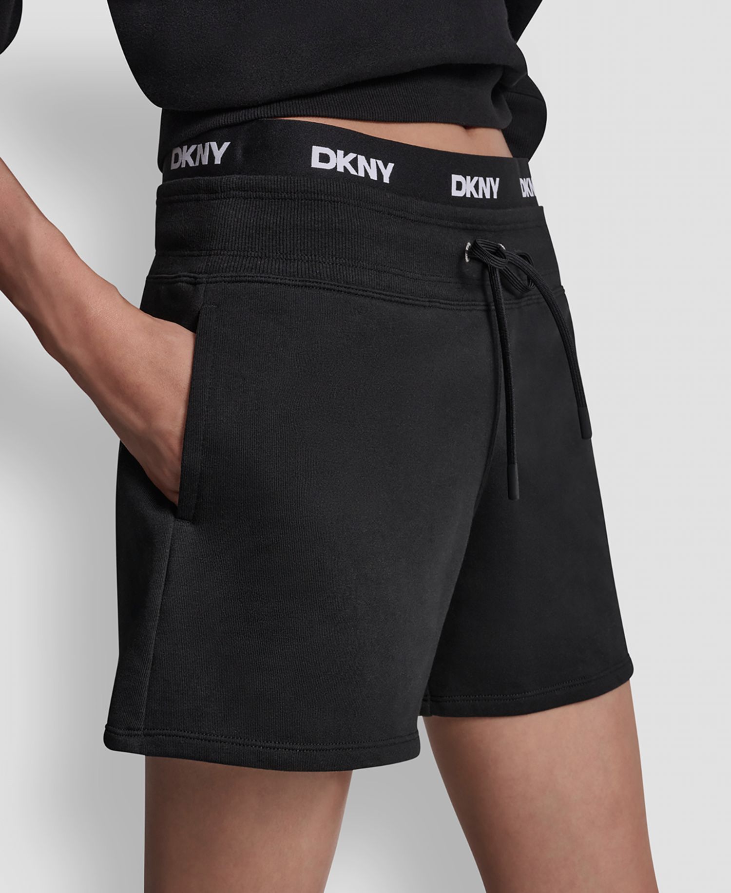 Women's High-Rise Logo Elastic Waistband Shorts