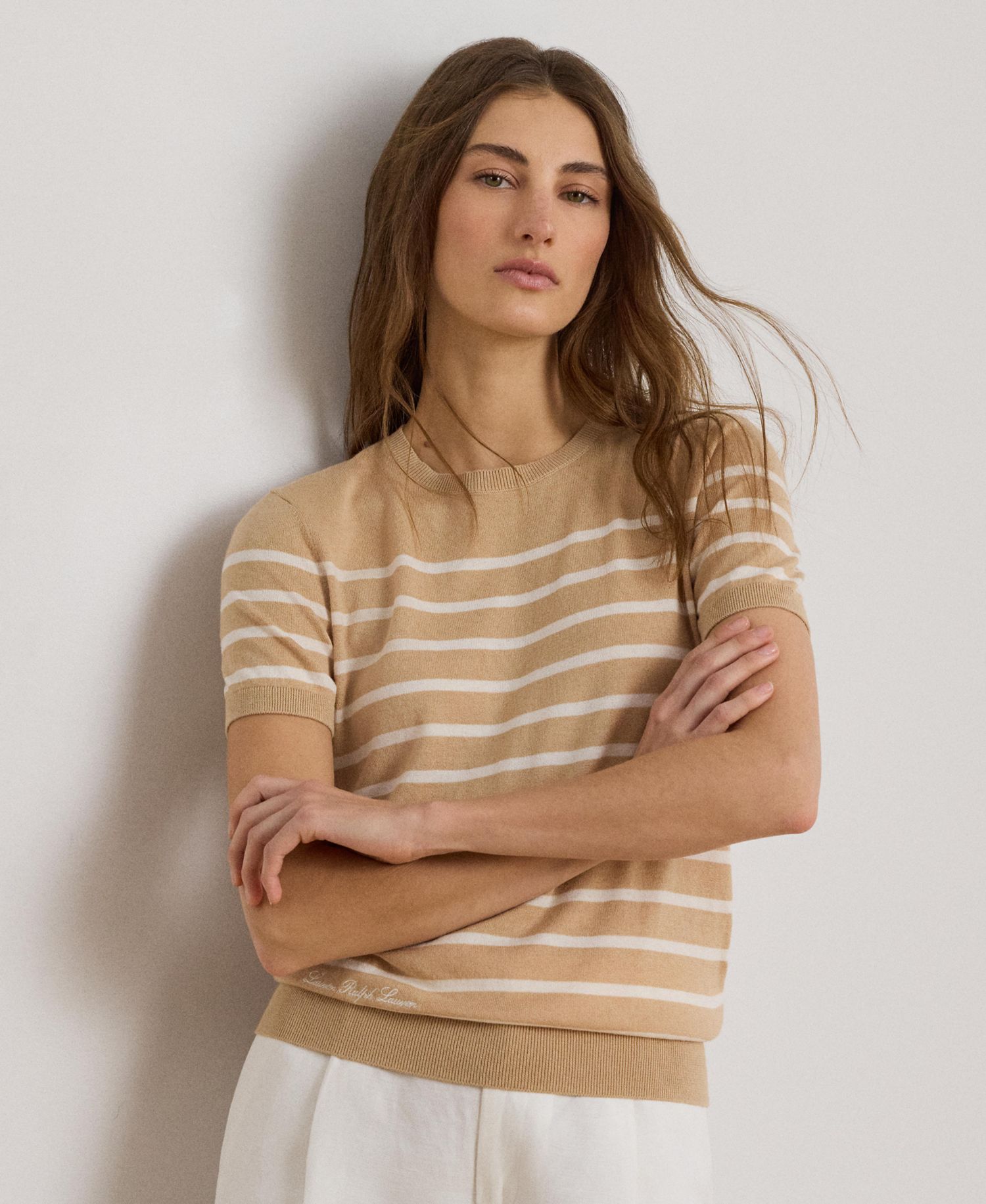 Women's Crewneck Short-Sleeve Sweater