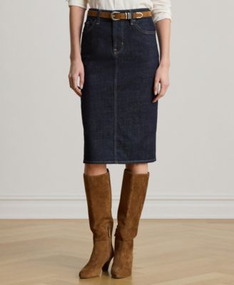 Denim Pencil Skirt