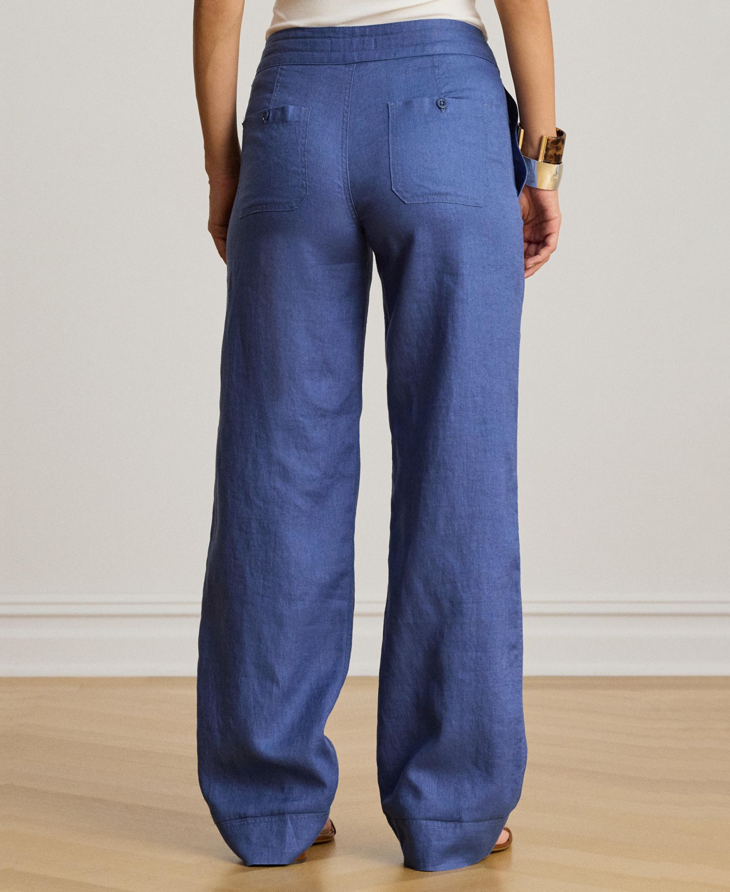 Petite Wide-Leg Linen Pants