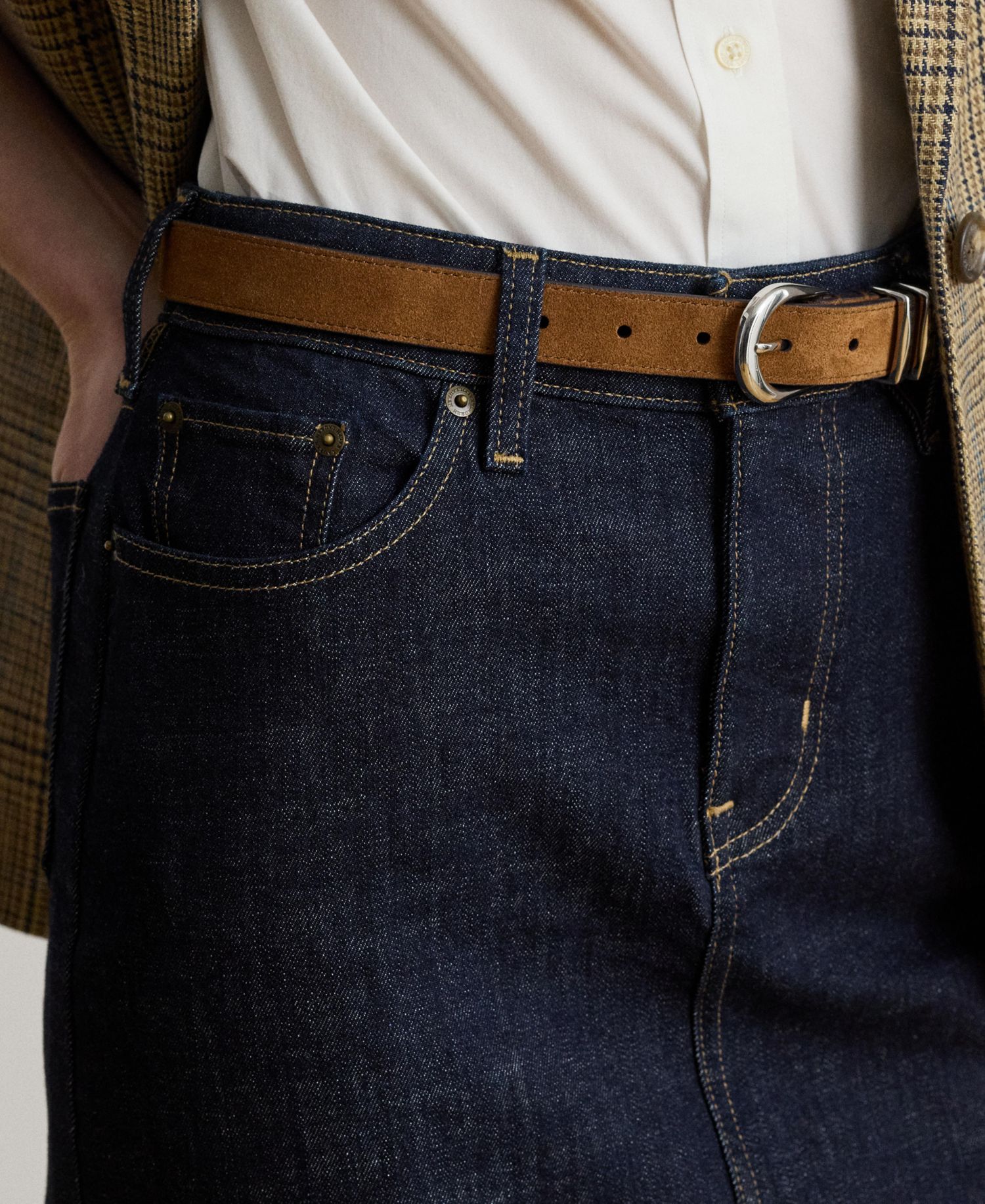 Denim Pencil Skirt