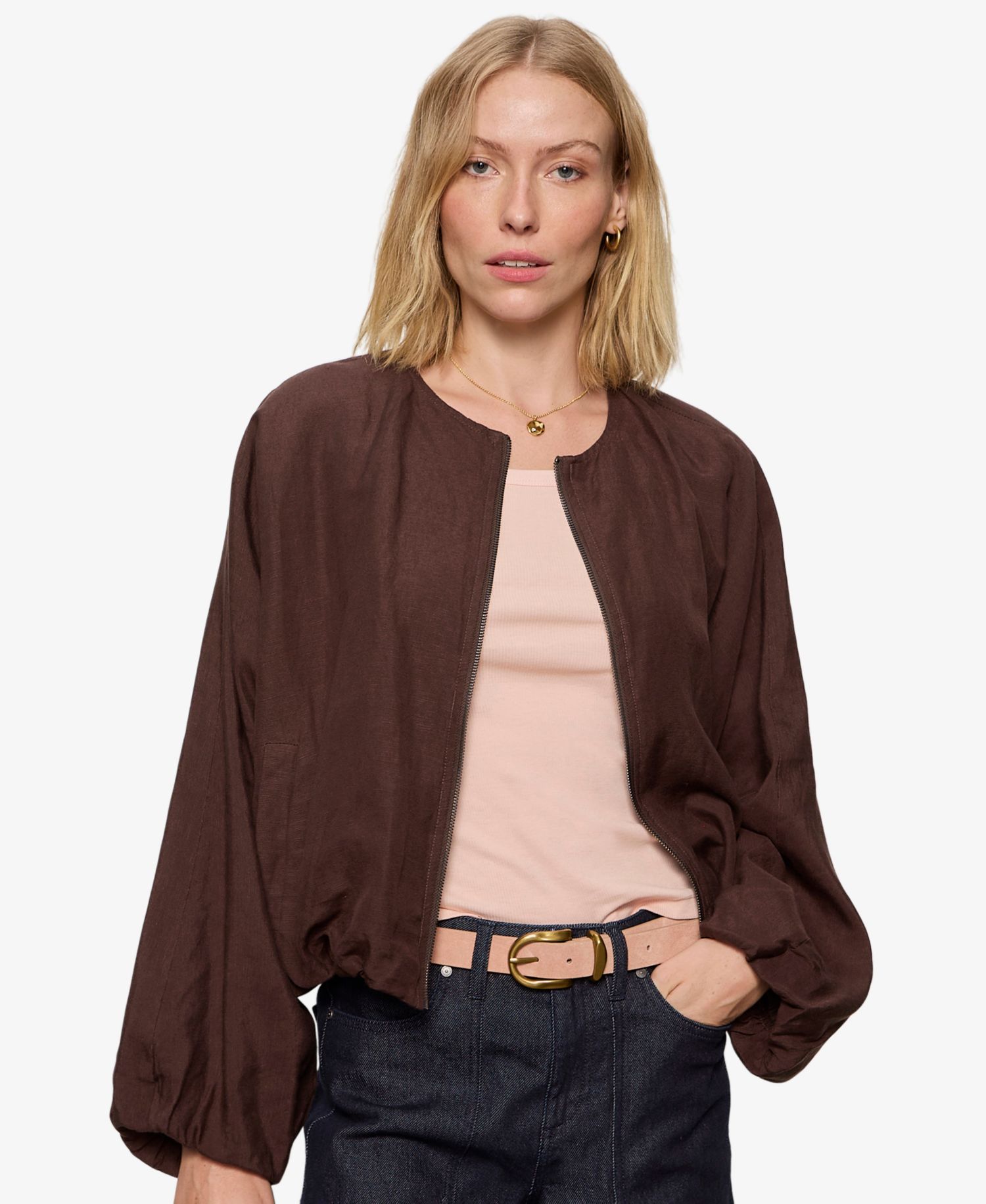 Women's Crewneck Bubble Jacket