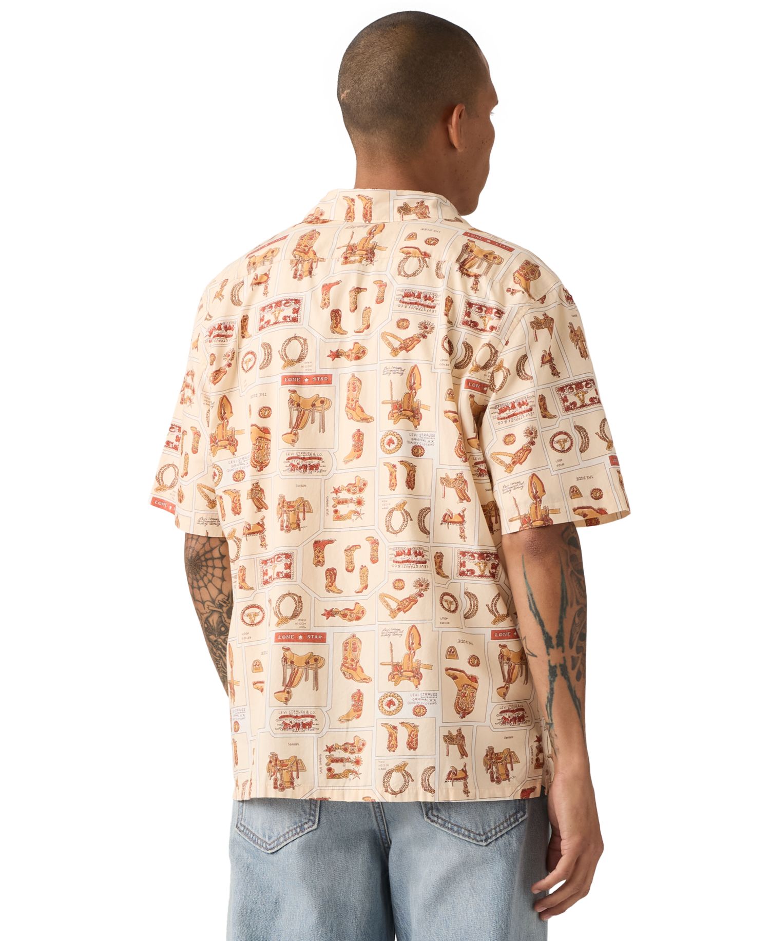 Premium Men's Short-Sleeve Camp Collar Shirt