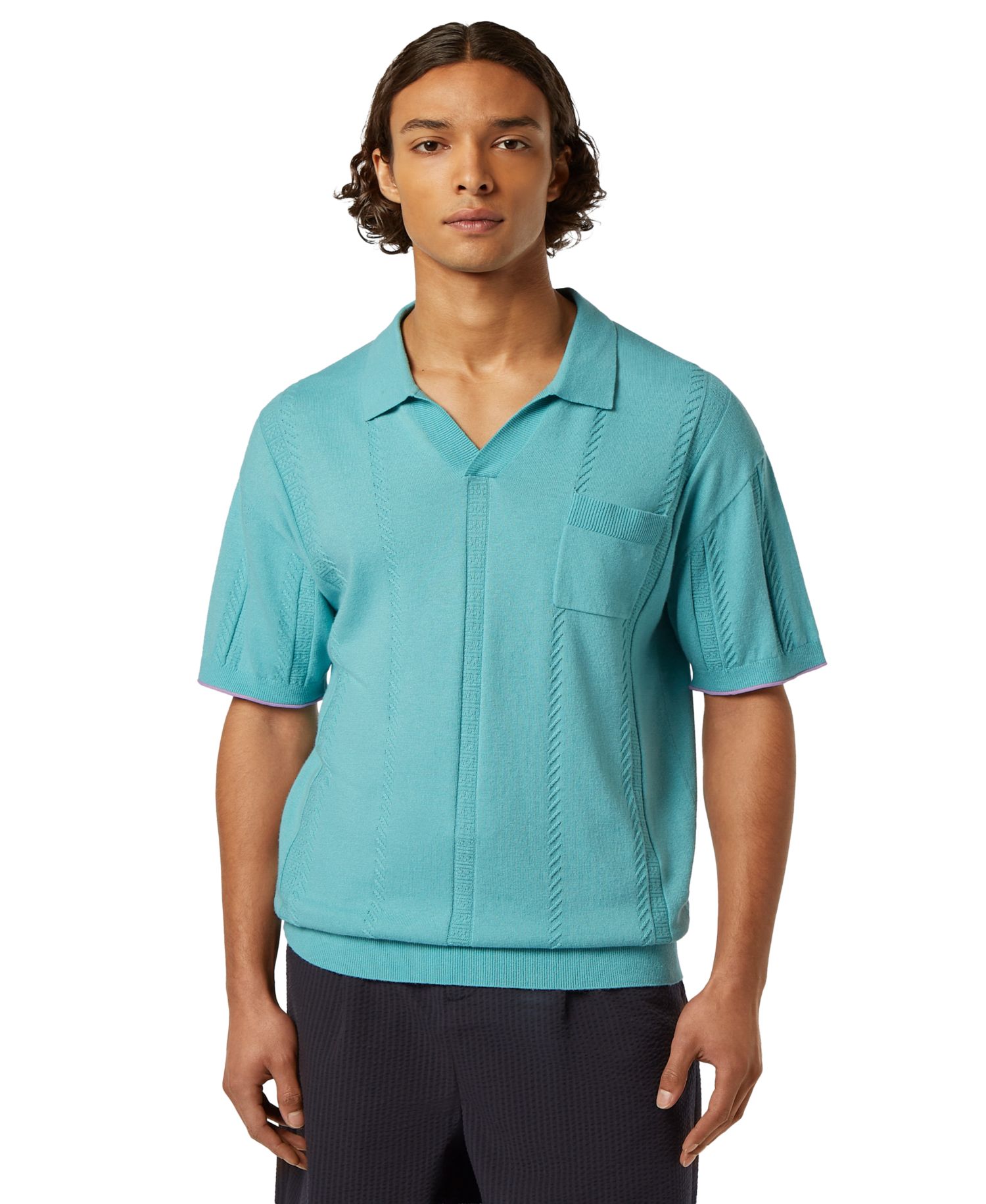 Men's Knit Polo Shirt