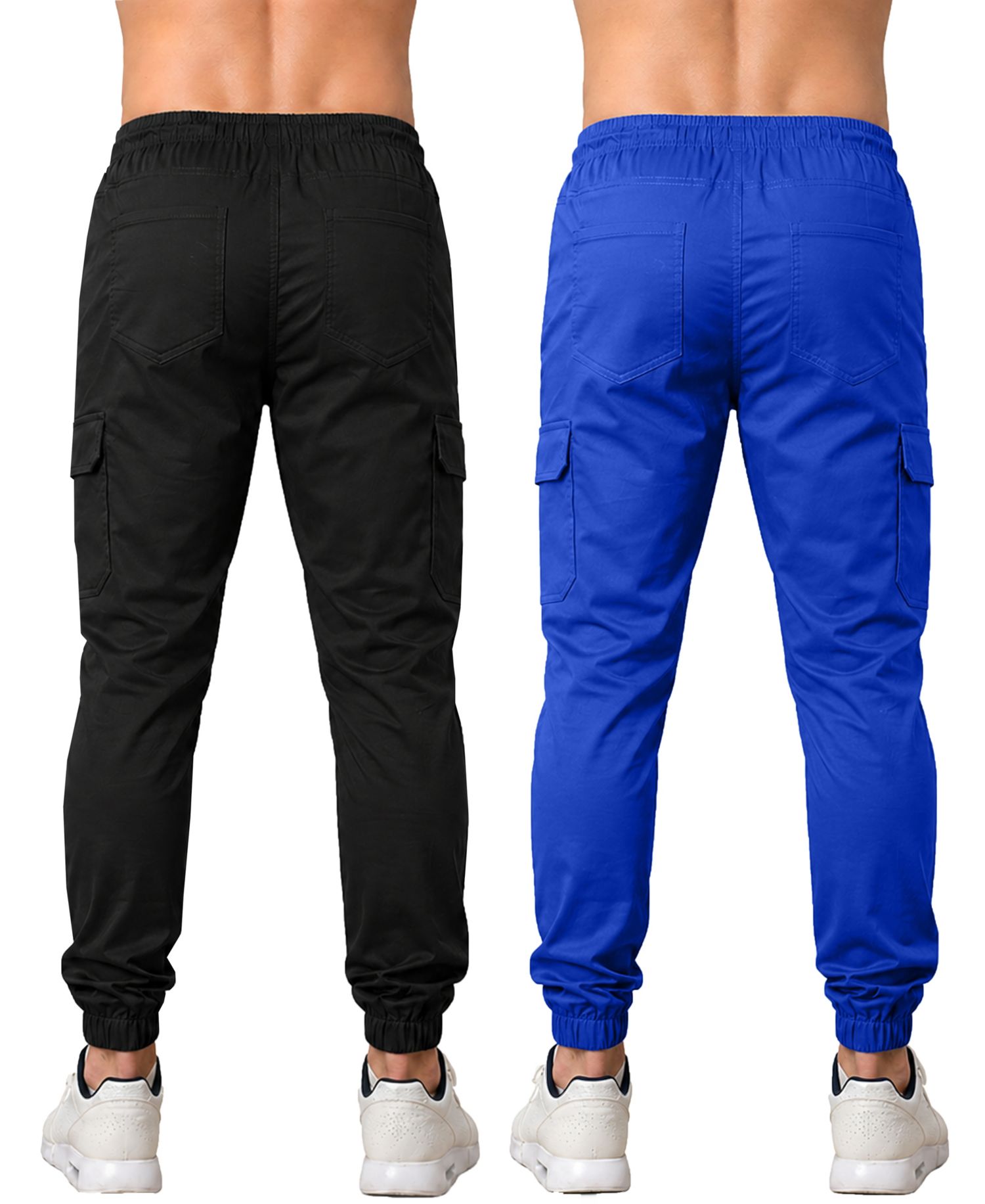 Men's Slim-Fit Cargo Jogger Pants, 2-Pack