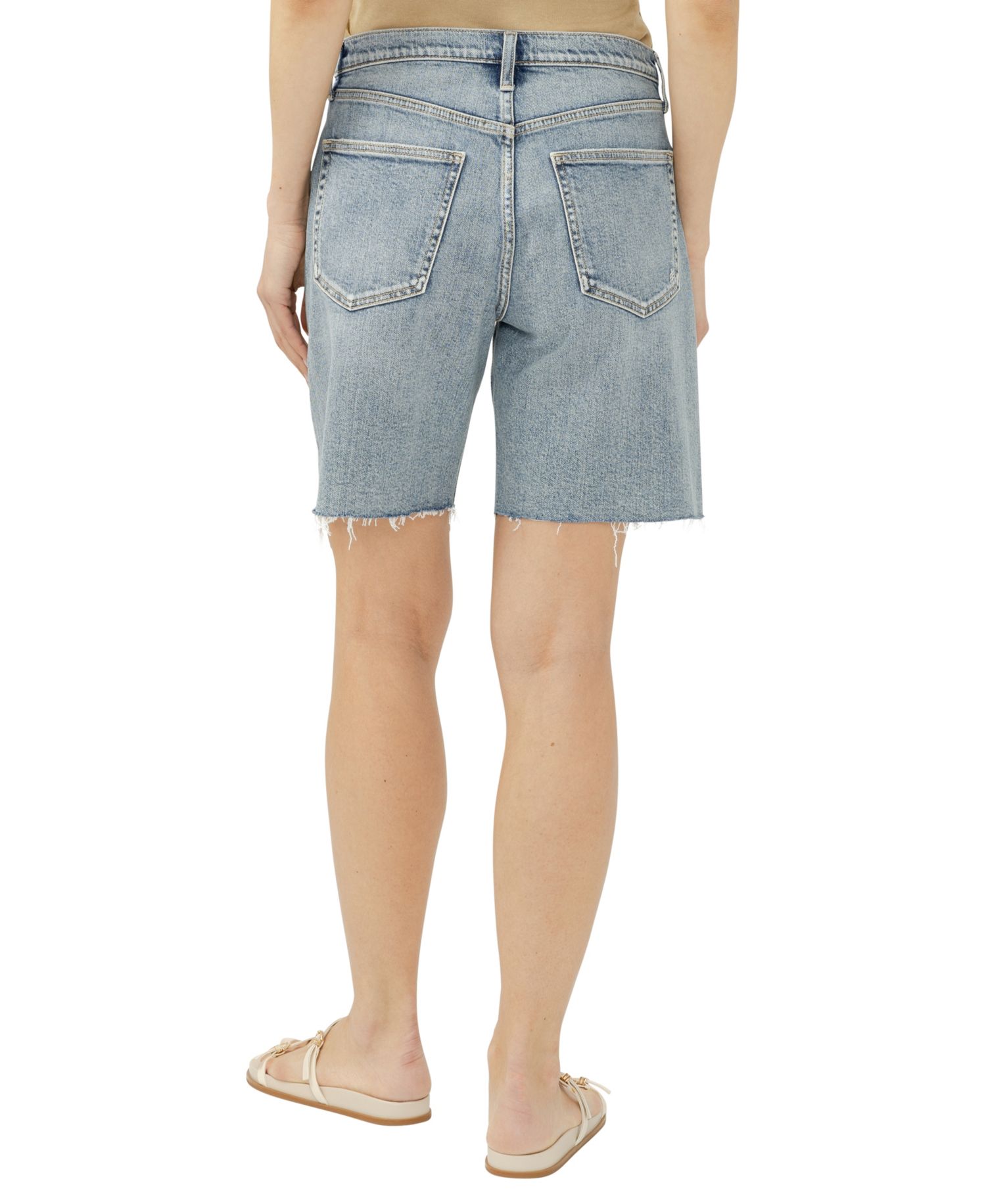 Women's Relaxed Bermuda Mid-Rise Shorts