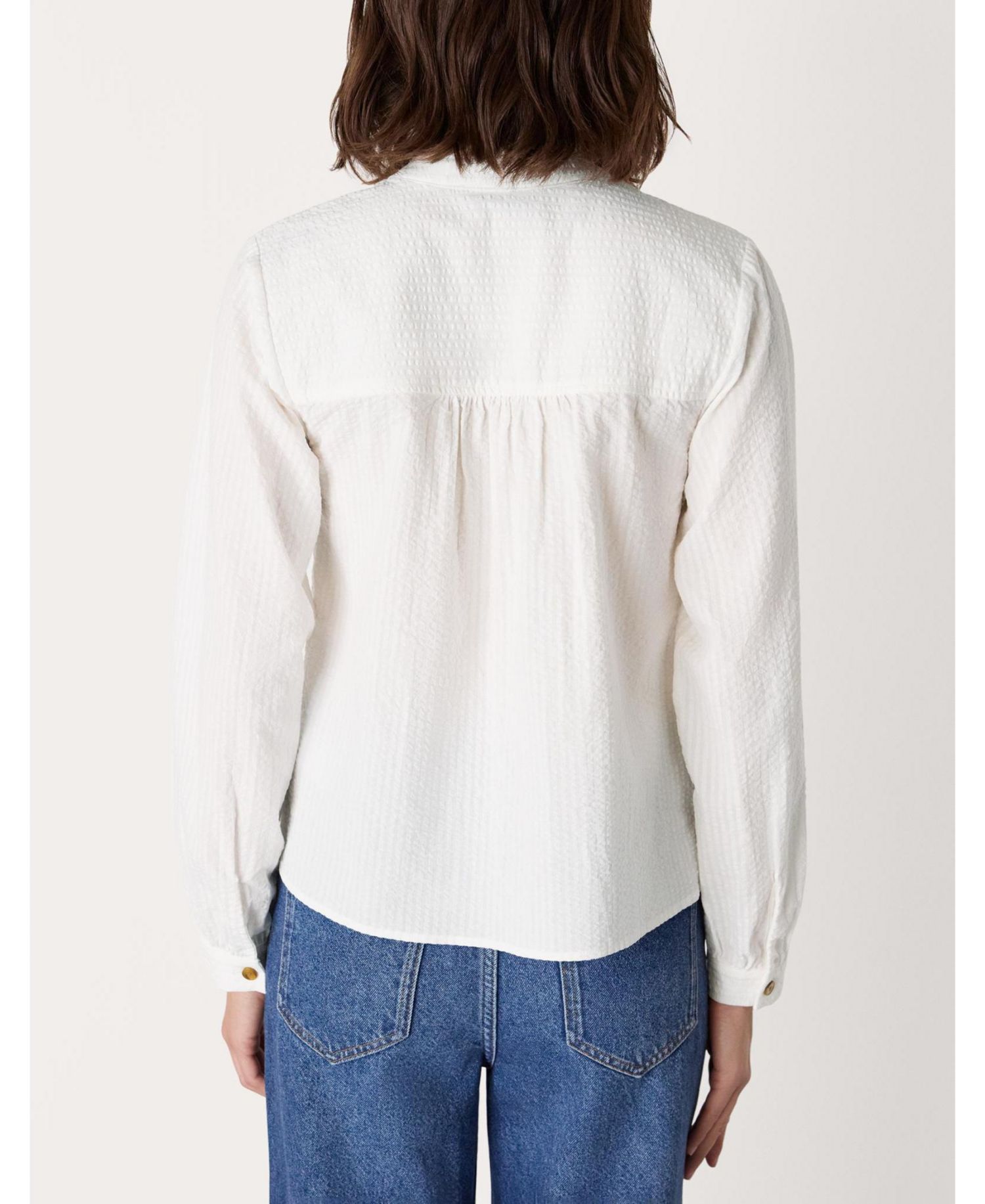 Women's Textured Frill Shirt
