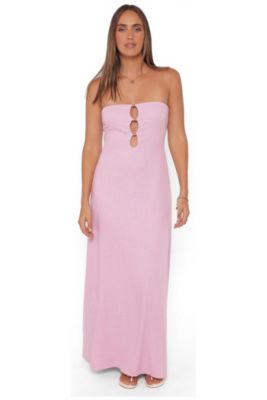 knee length dresses for ladies Masie Lilac Mesh Maxi Dress - US 4 main image 1
