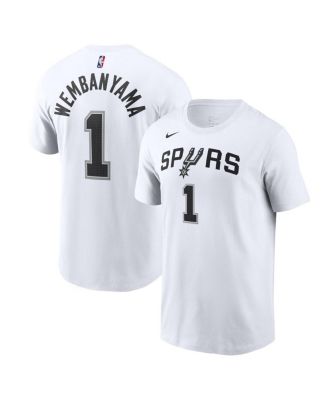 Nike Men's Victor Wembanyama White San Antonio Spurs Icon 2022/23 Name & Number T-Shirt