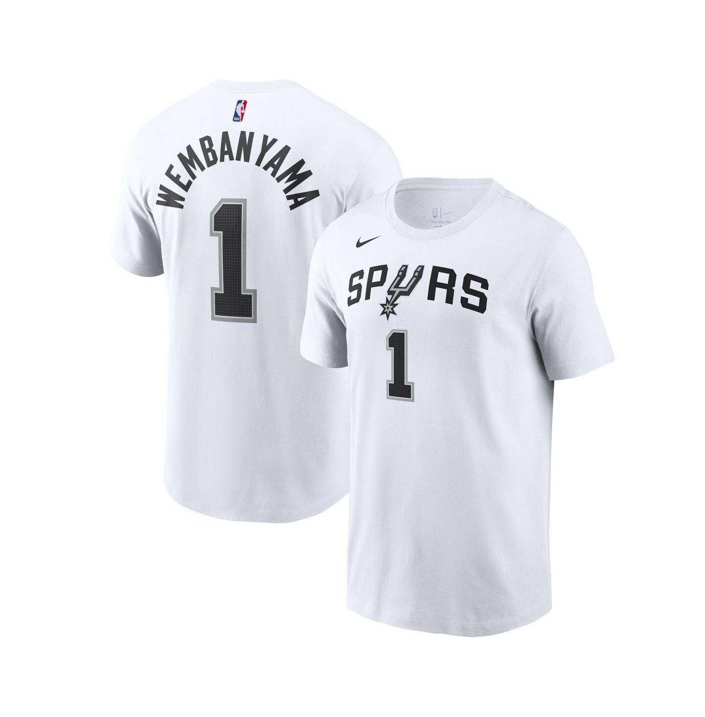 Мужская футболка Mojo Nike Victor Wembanyama White San Antonio Spurs Icon 2022/23 Name & Number — фото 1