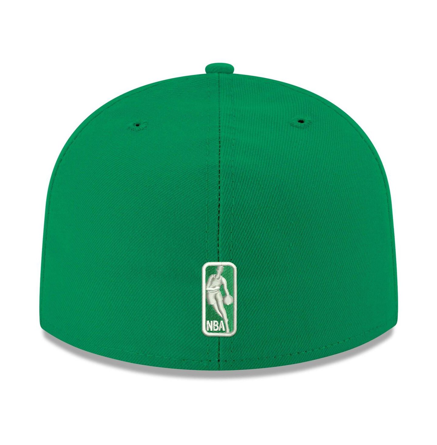 Мужская кепка New Era Kelly Green Boston Celtics Team Color 59FIFTY Fitted Hat — фото 4