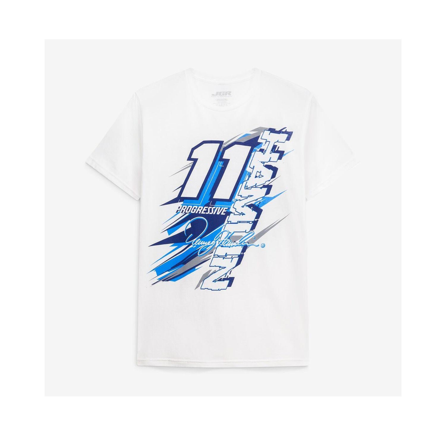 Men's White Denny Hamlin 11 Progressive T-Shirt
