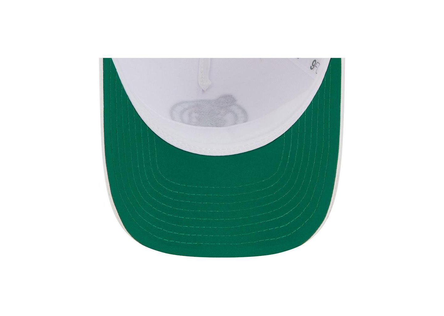 Мужская кепка New Era White Boston Celtics Featherweight Team Tape 9FORTY M-Crown A-Frame Adjustable Hat — фото 5