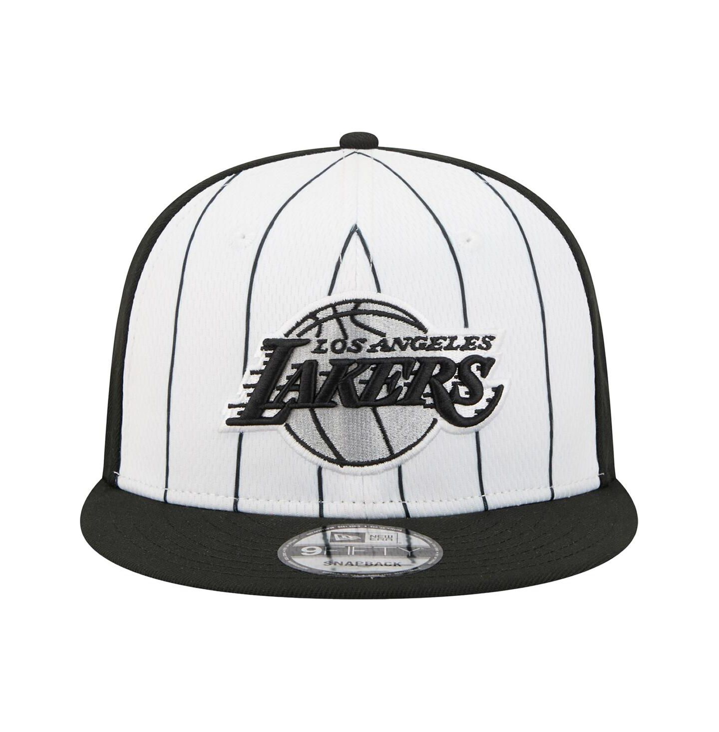 Мужская кепка New Era White Los Angeles Lakers 2025 NBA Tip Off 9FIFTY Snapback Hat — фото 2