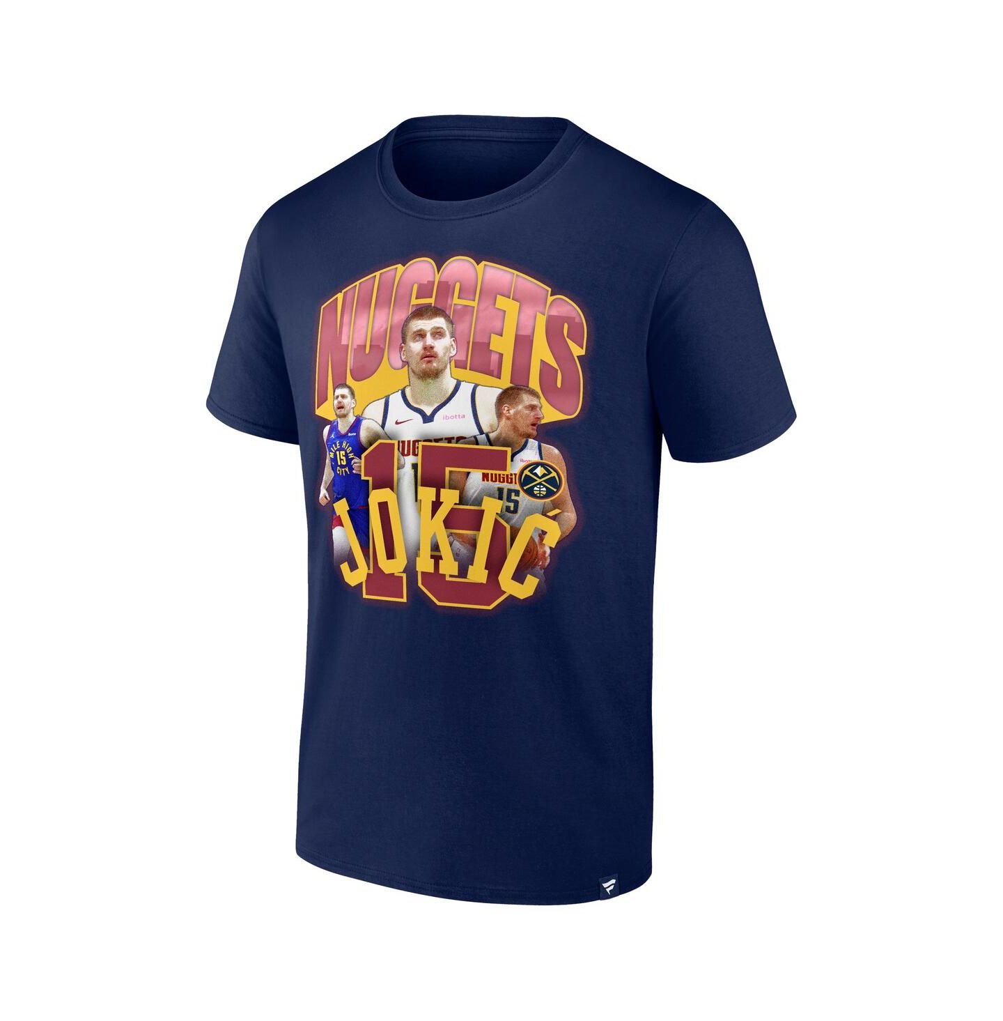 Мужская футболка Fanatics Nikola Jokic Navy Denver Nuggets Notorious 4.0 — фото 2