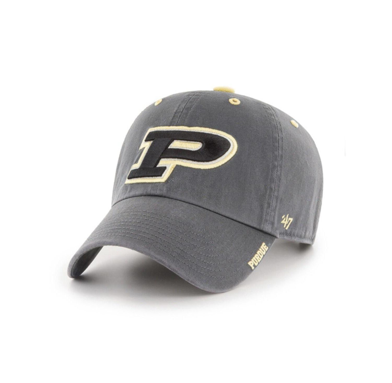 Men's Charcoal Purdue Boilermakers Ice Clean Up Adjustable Hat