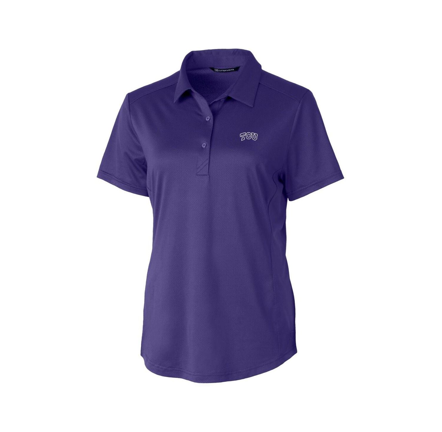 Women's Purple TCU Horned Frogs Prospect Textured Stretch Polo Shirt