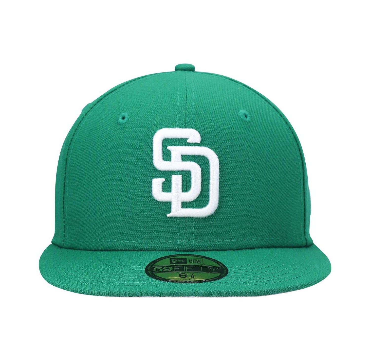 Men's Kelly Green San Diego Padres White Logo 59FIFTY Fitted Hat
