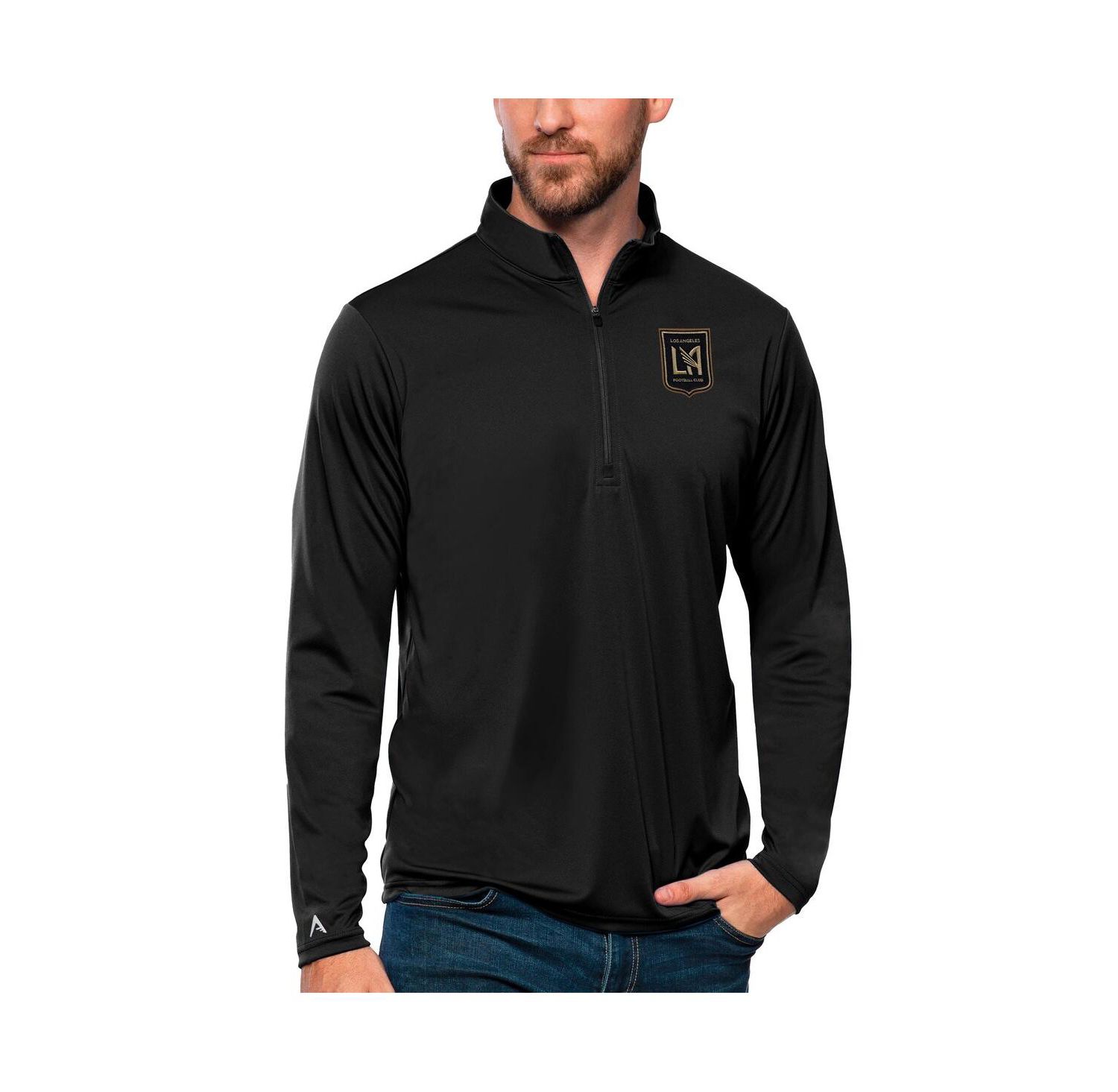 Men's Black LAFC Tribute Quarter-Zip Pullover