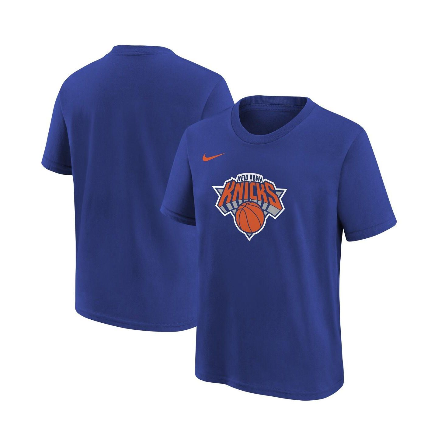 Детская футболка Nike Blue New York Knicks Team Essential Logo — фото 1