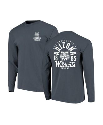 Men's Navy Arizona Wildcats Comfort Colors Mascot Overlay Long Sleeve T-Shirt